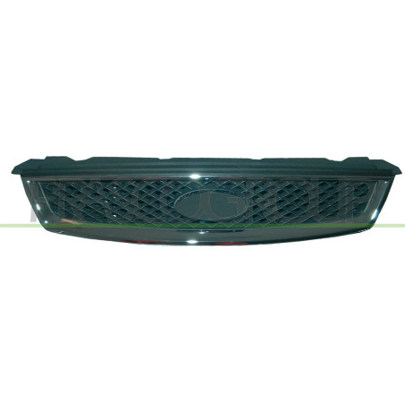 Grille de calandre gris foncé avec cadre chrome