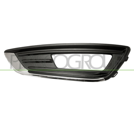 Grille de pare-chocs avant noir et moulure chrome côté chauffeur