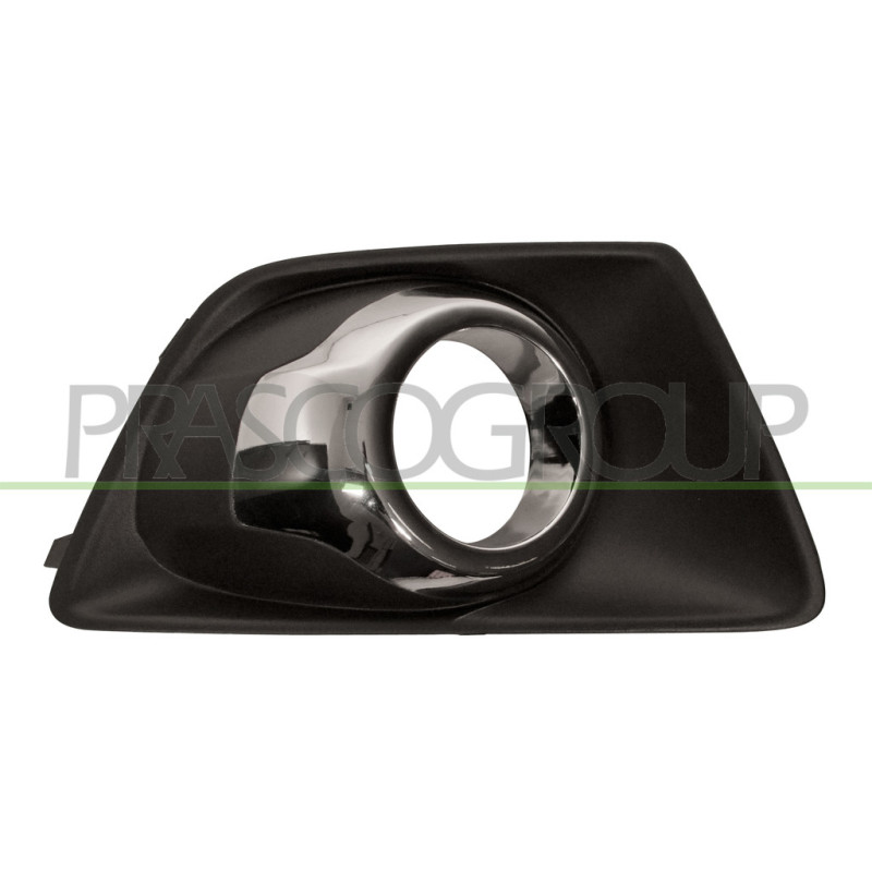 Grille de pare-chocs avant noir et cadre chrome côté passager