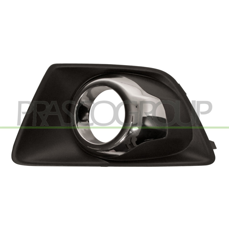 Grille de pare-chocs avant noir et cadre chrome côté chauffeur