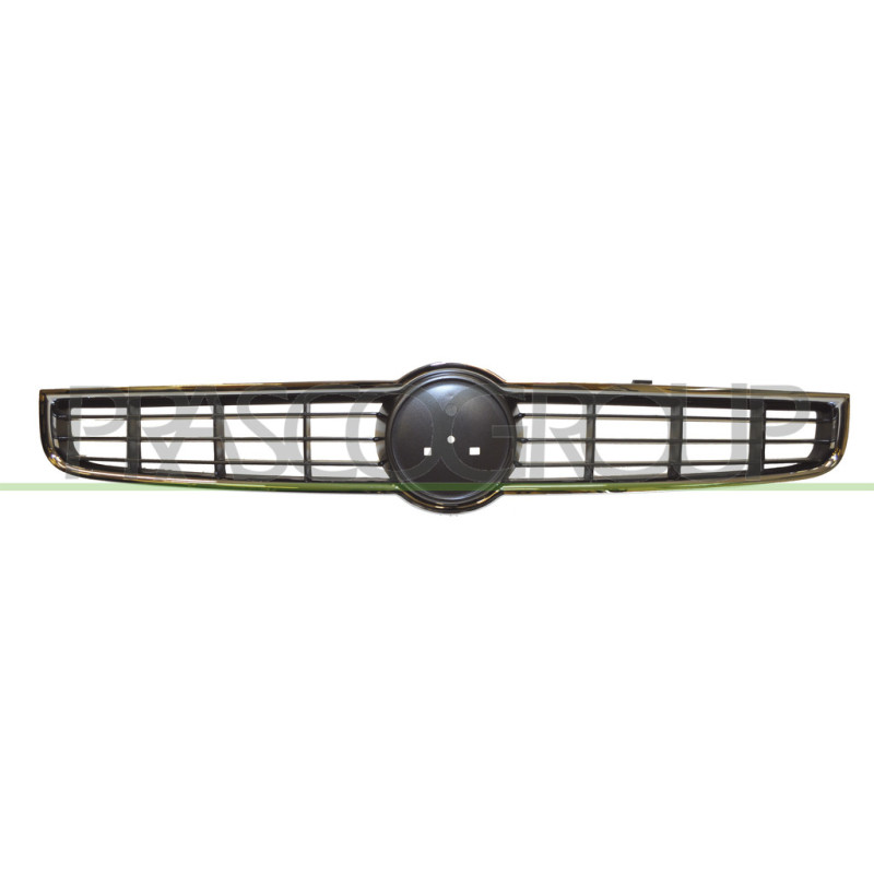 Grille de calandre gris foncé avec cadre chrome