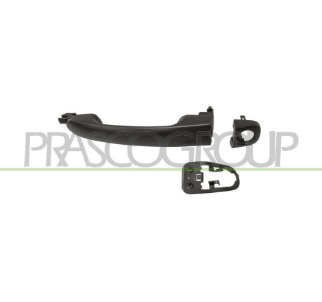 POIGNEE EXTERIEURE AVANT GAUCHE NOIRE-AVEC TROU BARILLET MOD. ACTIVE