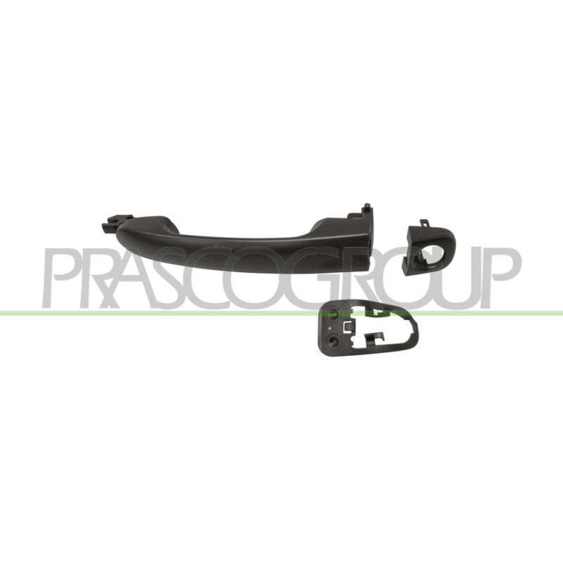 POIGNEE EXTERIEURE AVANT GAUCHE NOIRE-AVEC TROU BARILLET MOD. ACTIVE