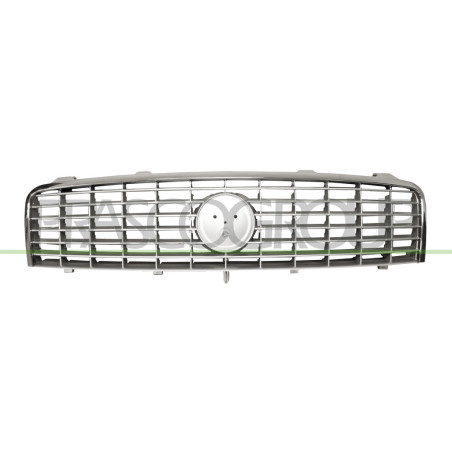 Grille de calandre grise avec cadre chrome