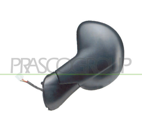 Rétroviseur électrique, rabbatable électriquement, noir côté chauffeur