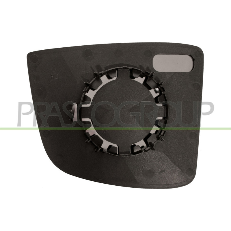 Glace supérieur de rétroviseur côté passager