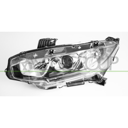 Phare Gauche H11+Hb3 Electrique Avec Moteur-Avec Feu De Jour-Led