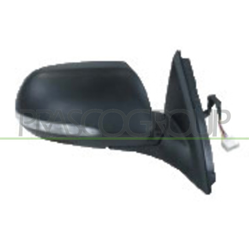 Rétroviseur électrique, rabattable électriquement, noir côté passager