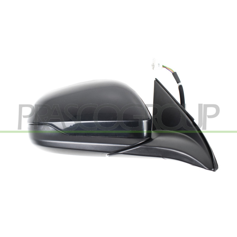 Rétroviseur électrique, rabattable électriquement, noir côté passager