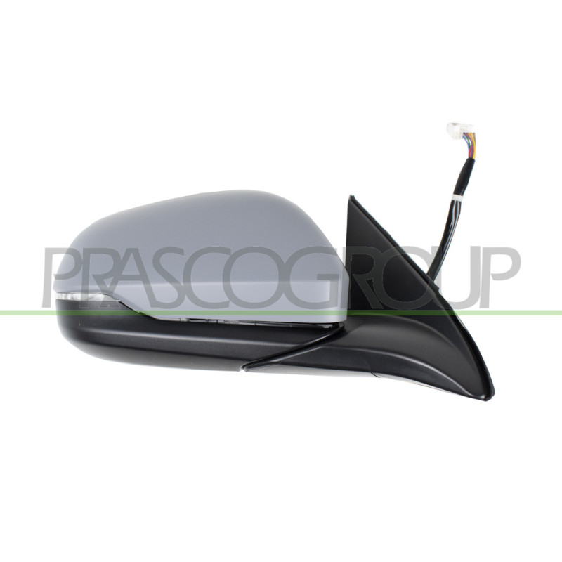 Rétroviseur électrique, rabattable électriquement, à peindre avec apprêt