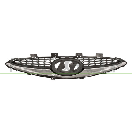 Grille de calandre noir avec moulure chrome