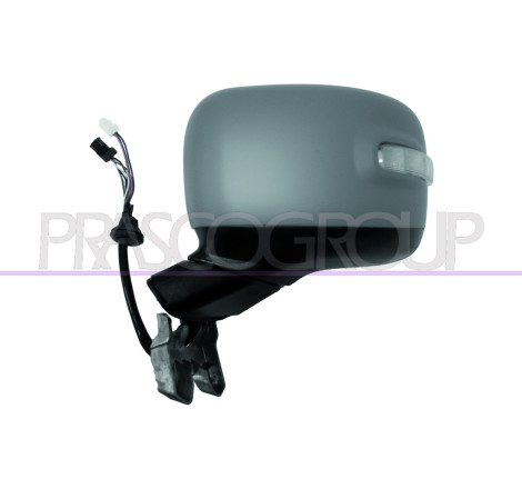 Rétroviseur électrique, rabattable électriquement, à peindre avec apprêt