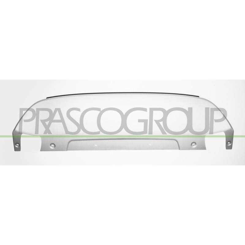 Spoiler central gris de pare-chocs avant