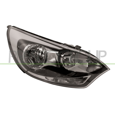 Phare Droit H1+H1 Electrique Sans Moteur-Noir-7 Broches