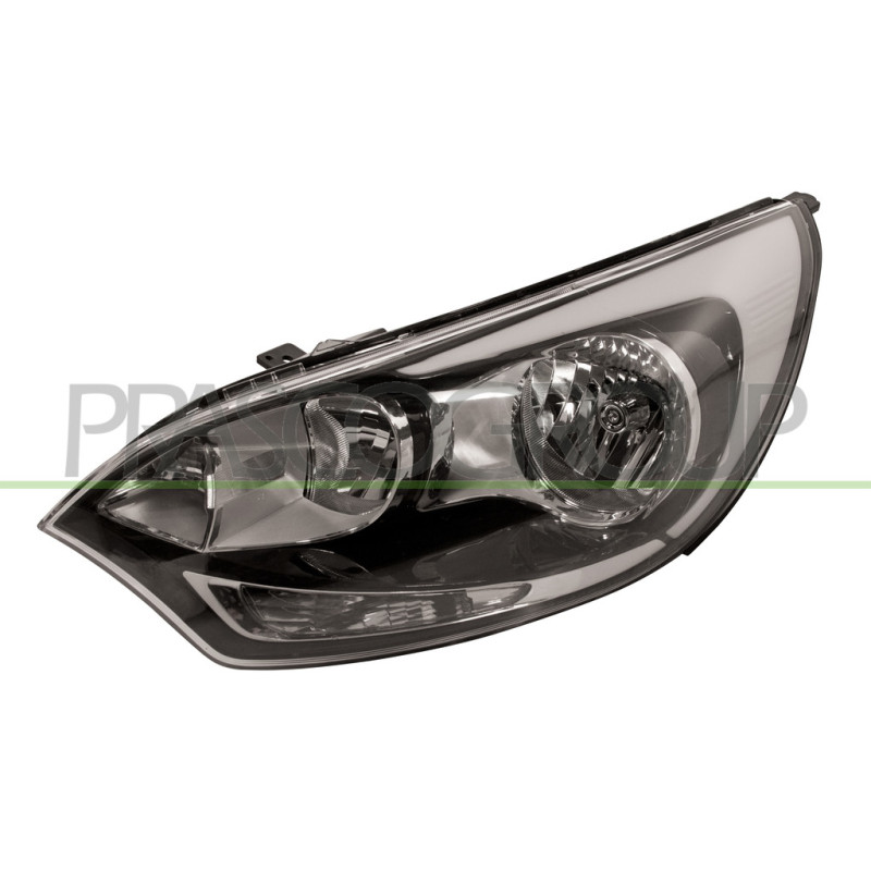 Phare Gauche H1+H1 Electrique Sans Moteur-Noir-7 Broches