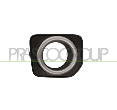 Grille de pare-chocs avant noir et cadre argenté côté passager