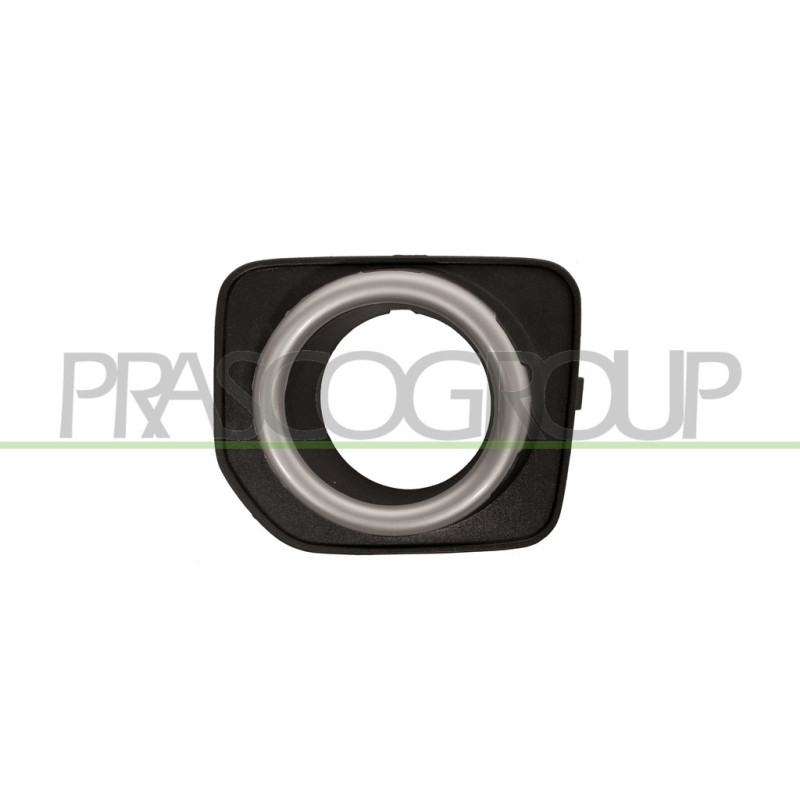 Grille de pare-chocs avant noir et cadre argent côté chauffeur