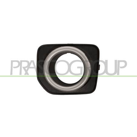 Grille de pare-chocs avant noir et cadre argent côté chauffeur