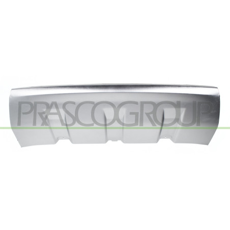 Spoiler central argent de pare-chocs avant