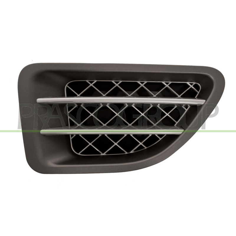 Grille gris foncé et argent d'aile avant côté passager