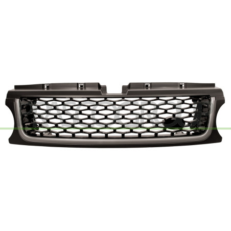 Grille de calandre noir brillant, argent et gris