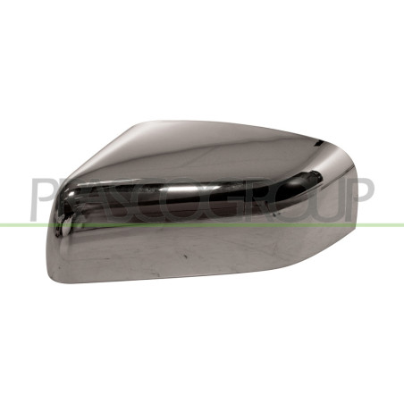 Coque de rétroviseur chrome côté chauffeur