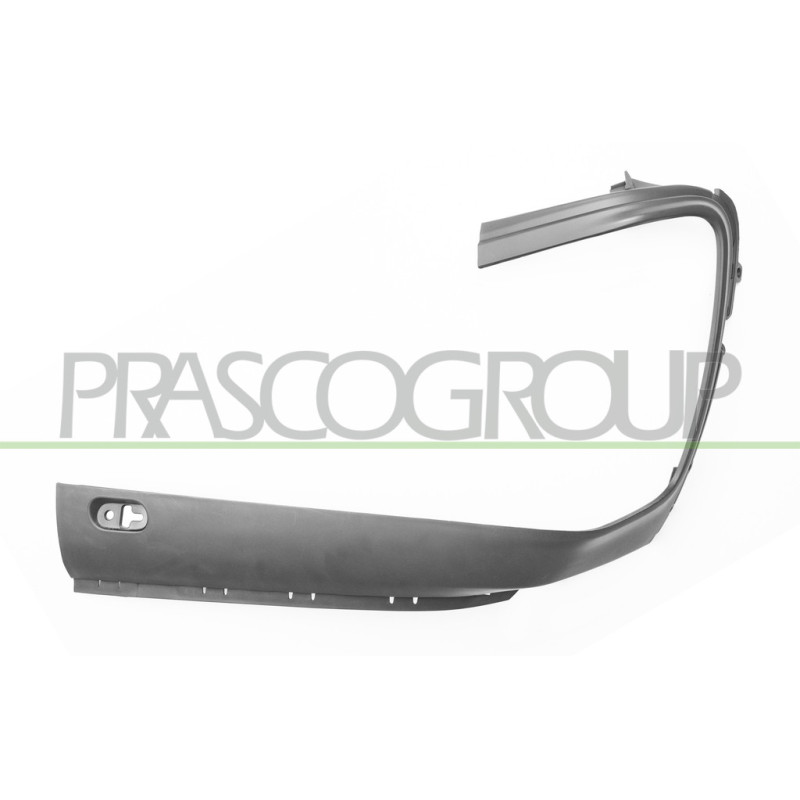 Moulure à peindre avec apprêt de pot d'échappement côté passager