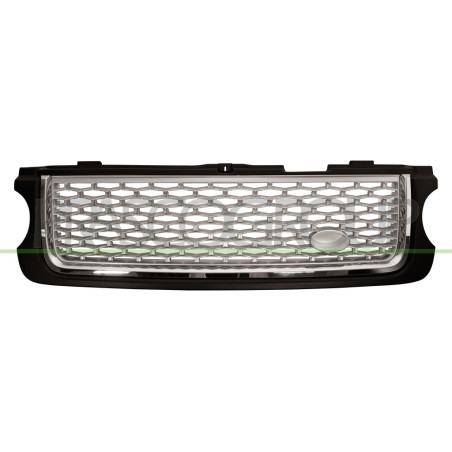 Grille de calandre noir brillant, argent et chrome