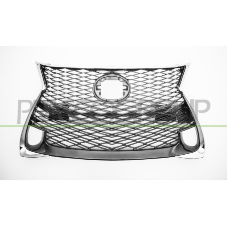 Grille de calandre noir avec moulure chrome