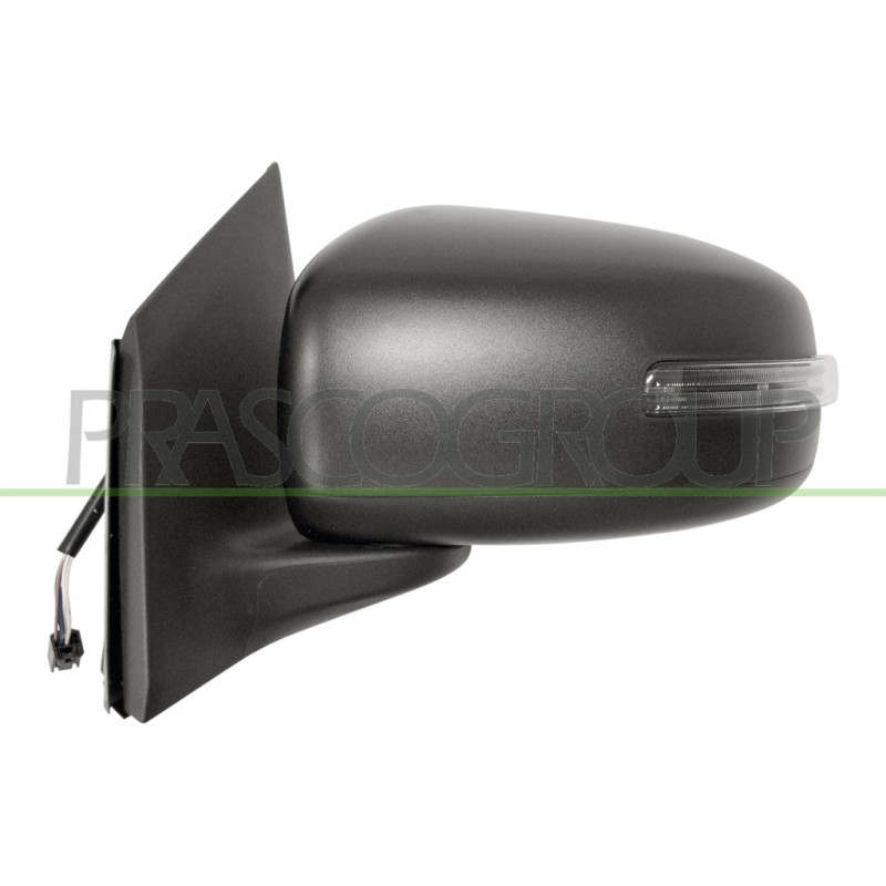 Rétroviseur électrique noir côté chauffeur