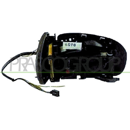 Rétroviseur électrique, rabbatable électriquement, noir côté chauffeur