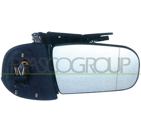 Rétroviseur électrique, rabattable électriquement, noir côté passager