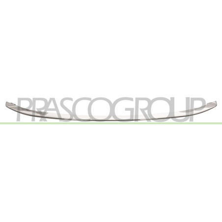 Baguette centrale chromé de pare-chocs avant