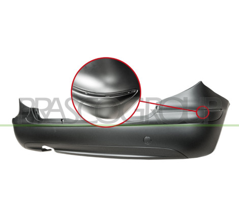 Pare-chocs arrière à peindre avec apprêt