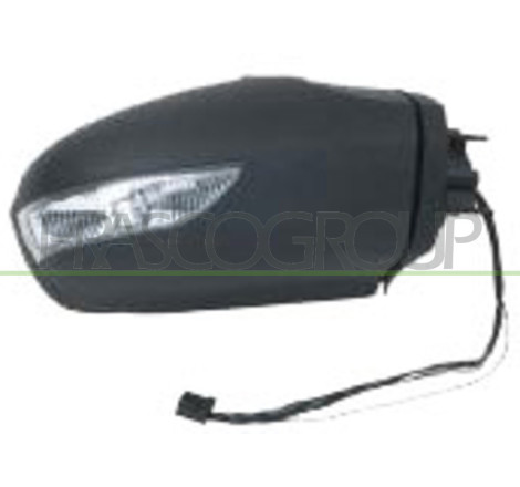 Rétroviseur électrique, rabattable électriquement, à peindre avec apprêt