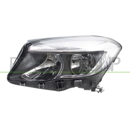 Phare Gauche H7+H15 Electrique Avec Moteur-Noir