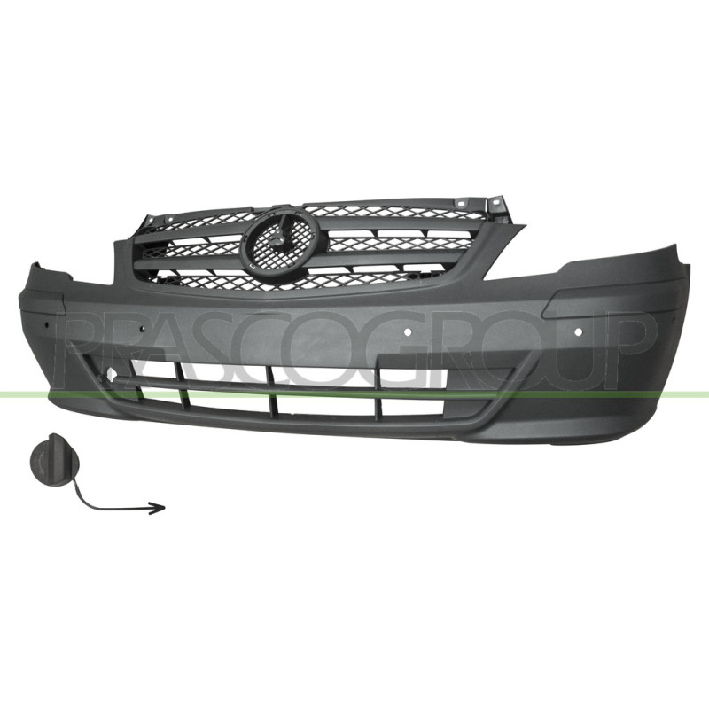 Pare chocs avant gris foncé