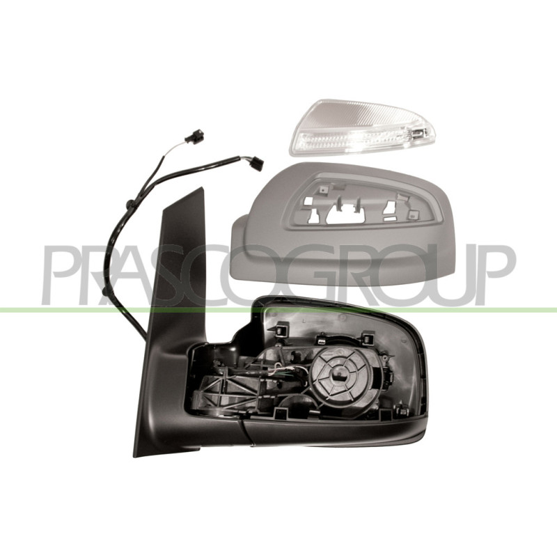 Rétroviseur électrique à peindre avec apprêt côté chauffeur