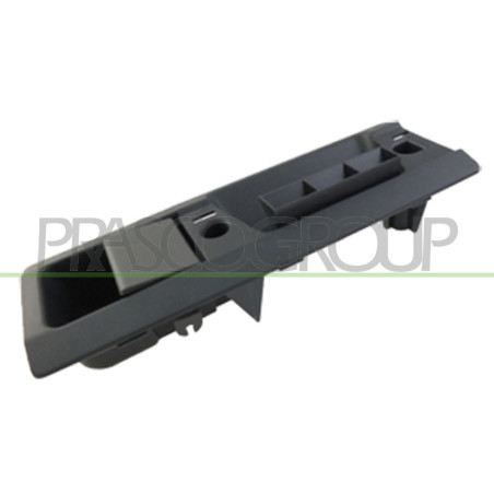 Poignée intérieure grise de porte arrière