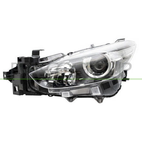 Phare Gauche H11+H15 Electrique Avec Moteur-Noir