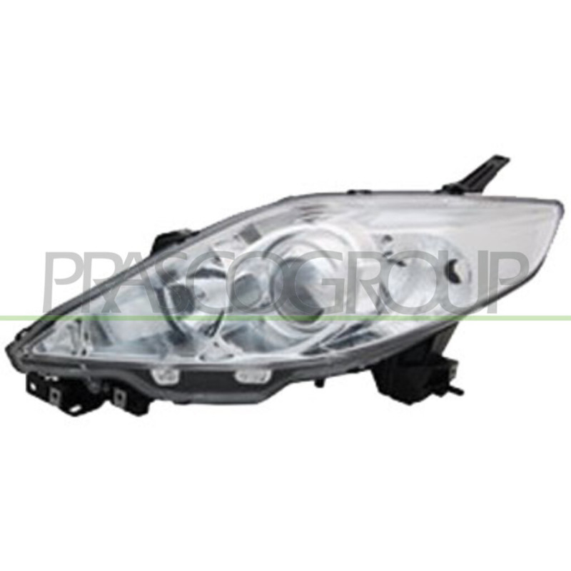 Phare Gauche H7+Hb3 Elecrique Avec Moteur Chrome'