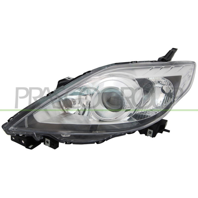 Phare Droit H7+Hb3 Electrique Sans Moteur-Noir