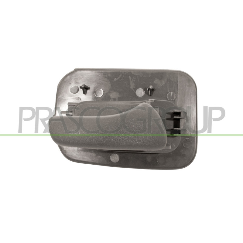 Poignée intérieure grise de porte arrière côté passager