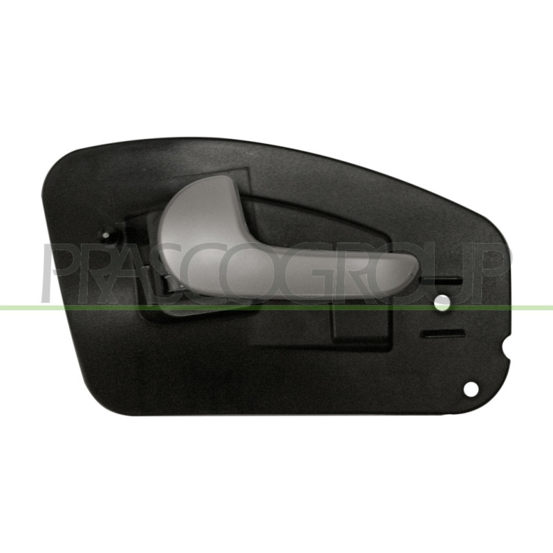 Poignée intérieure argent de porte arrière côté chauffeur