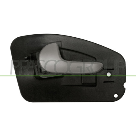 Poignée intérieure argent de porte arrière côté chauffeur