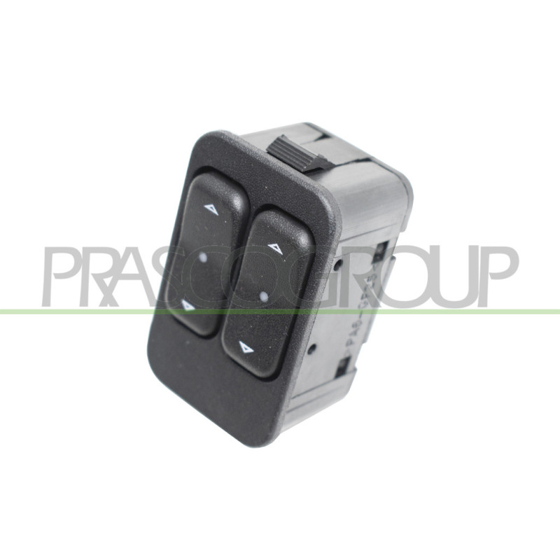 PANNEAU A BOUTON-POUSSOIR NOIR-2 INTERRUPTEURS-LEVE VITRE-PORTE AVANT GAUCHE-6 B