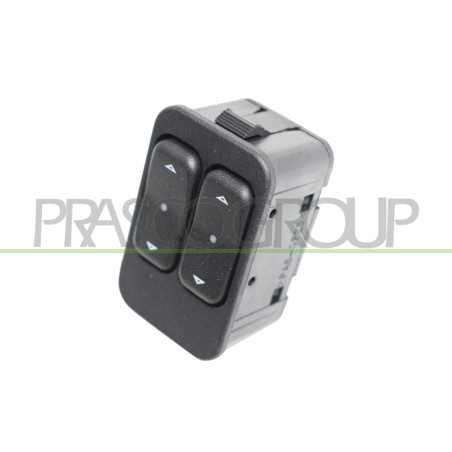 PANNEAU A BOUTON-POUSSOIR NOIR-2 INTERRUPTEURS-LEVE VITRE-PORTE AVANT GAUCHE-6 B