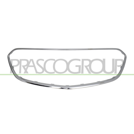 Moulure chrome de grille centrale de pare-chocs avant