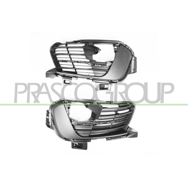 Jeu De Grille De Pare-Chocs Avant-Avec Sieges Antibrouillard (Droit+Gauche)