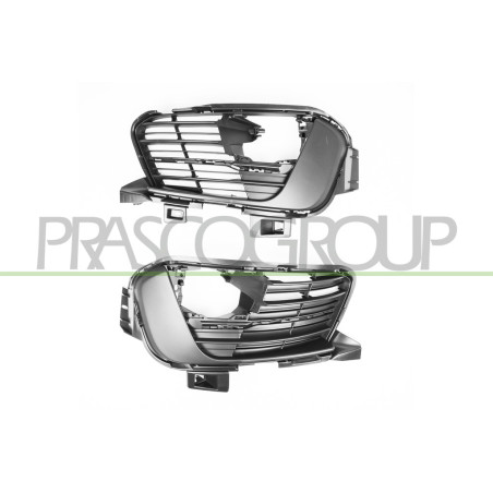 Jeu De Grille De Pare-Chocs Avant-Avec Sieges Antibrouillard (Droit+Gauche)